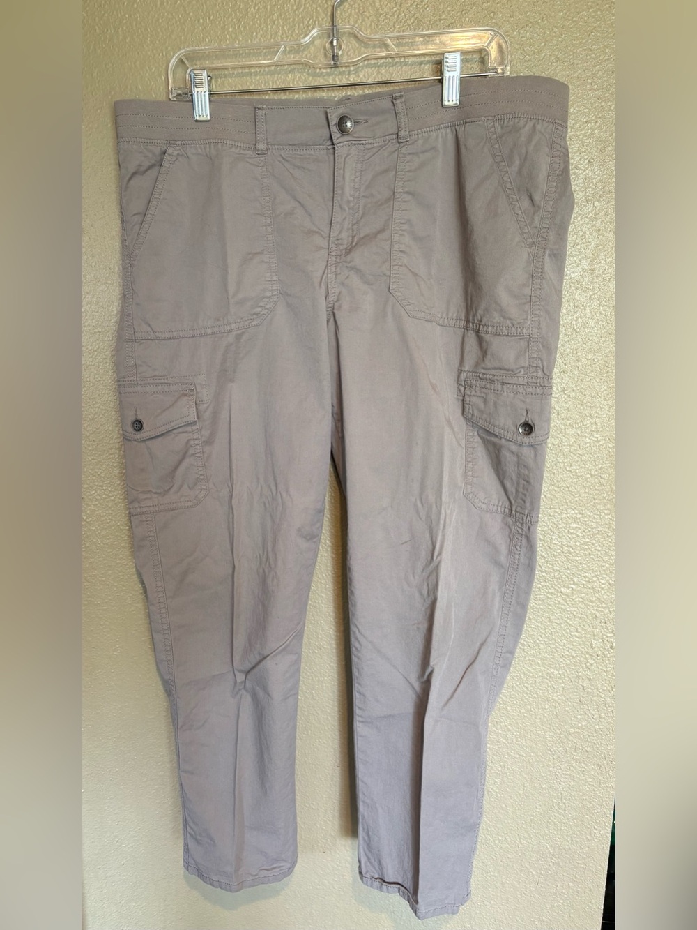 Sonoma Goods For Life Women’s Size 14 Taupe Cargo Utility Pants